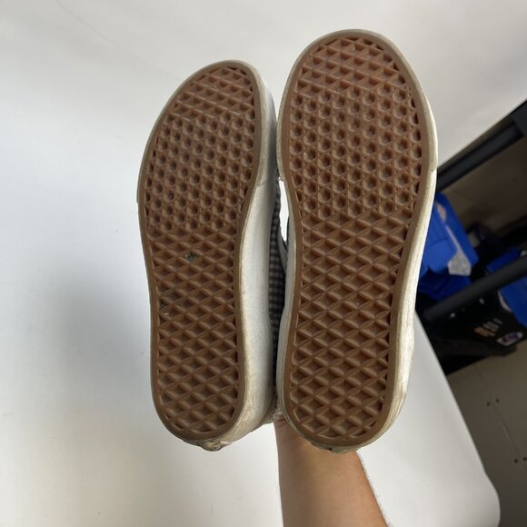 Vans SK8 Hi Tapered Gingham Grey / White Womens Size 8 Skate Sneakers Y2K - Picture 11 of 12